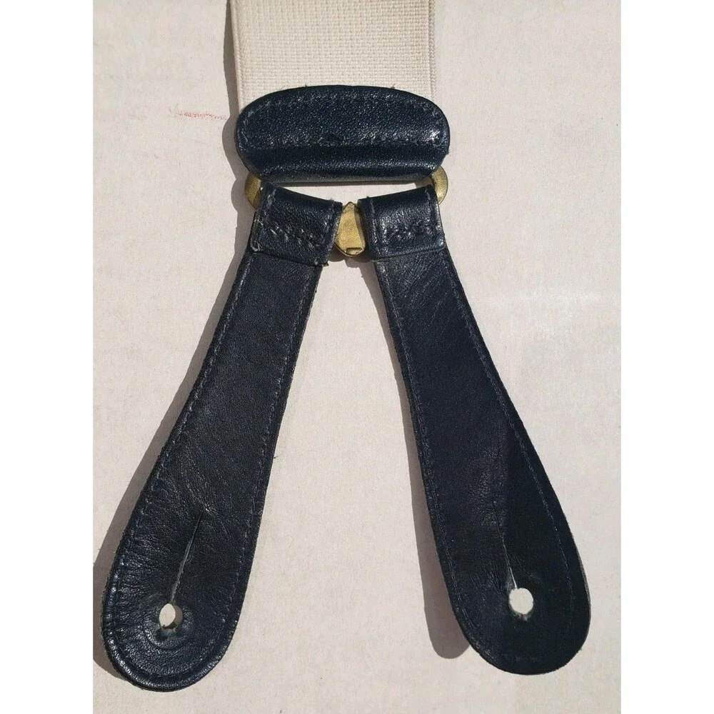 Trafalgar VG authentic black peacock urn feathers silk leather braces suspenders - Picture 6 of 16